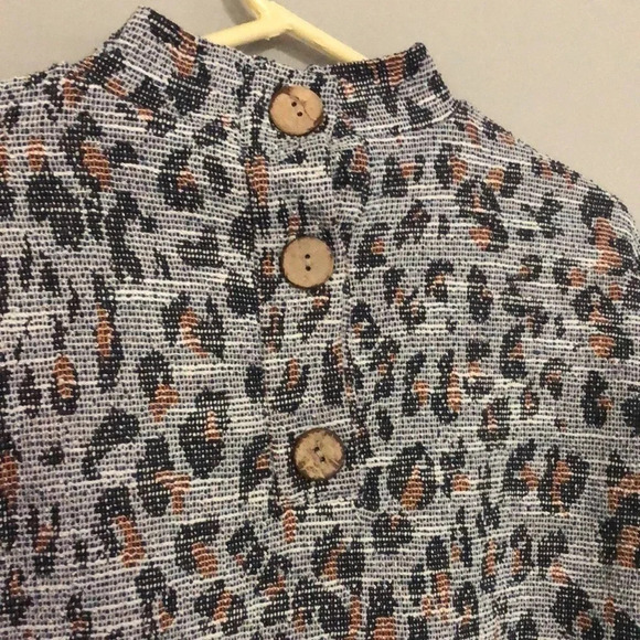 Anthropologie gray motif top XS New with Tags W by Who Wear What When Where - Picture 6 of 10